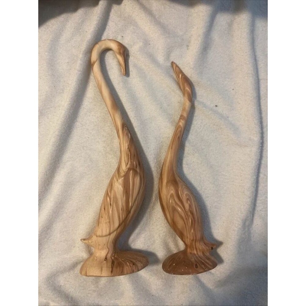 Pair of Pine Scent Ceramic Birds 15”